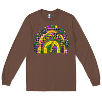 Chestnut mardi gras rainbow and fleur de lis Long Sleeve Tee - CowGirlArtShop