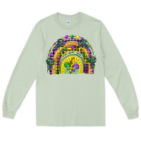 Matcha mardi gras rainbow and fleur de lis Long Sleeve Tee - CowGirlArtShop