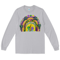 Moon Dust mardi gras rainbow and fleur de lis Long Sleeve Tee - CowGirlArtShop