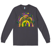 Smoke mardi gras rainbow and fleur de lis Long Sleeve Tee - CowGirlArtShop