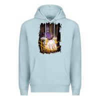 Blue Mist Francis Bacon Screaming Pope painting art lover gift  1 Premium Hoodie - tuanDangUi