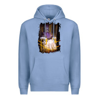 Colony Blue Francis Bacon Screaming Pope painting art lover gift  1 Premium Hoodie - tuanDangUi