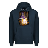 Navy Francis Bacon Screaming Pope painting art lover gift  1 Premium Hoodie - tuanDangUi