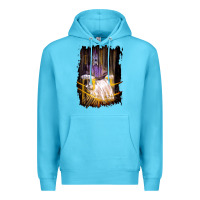 Ocean Blue Francis Bacon Screaming Pope painting art lover gift  1 Premium Hoodie - tuanDangUi
