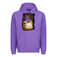 Purple Francis Bacon Screaming Pope painting art lover gift  1 Premium Hoodie - tuanDangUi