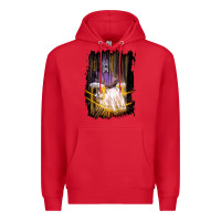 Red Francis Bacon Screaming Pope painting art lover gift  1 Premium Hoodie - tuanDangUi