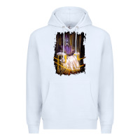 White Francis Bacon Screaming Pope painting art lover gift  1 Premium Hoodie - tuanDangUi