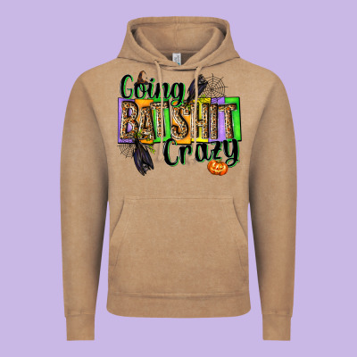 Going Bat Shit Crazy Vintage Hoodie Designed By Nancycooperartshop