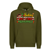 Army Green baking christmas memories Premium Hoodie - FaDigitalArtStudio