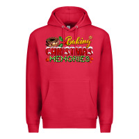 Cardinal baking christmas memories Premium Hoodie - FaDigitalArtStudio
