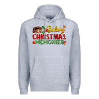Heather Grey baking christmas memories Premium Hoodie - FaDigitalArtStudio