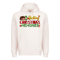 Pale Pink baking christmas memories Premium Hoodie - FaDigitalArtStudio
