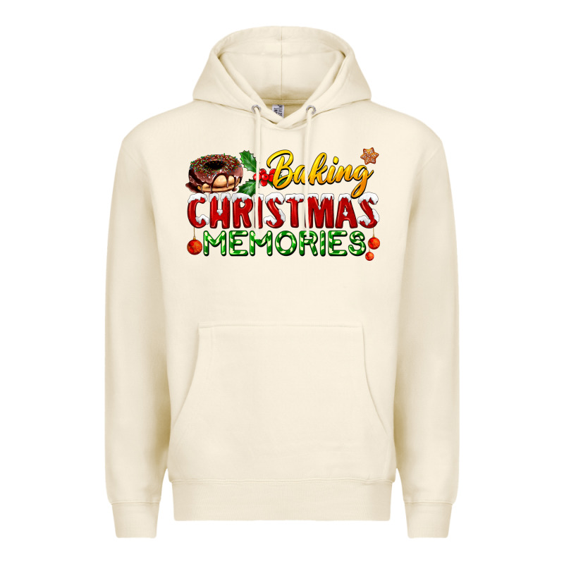 Baking Christmas Memories Premium Hoodie by FaDigitalArtStudio | Teevron