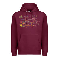 Burgundy operation ho ho ho Premium Hoodie - tuanDangUi
