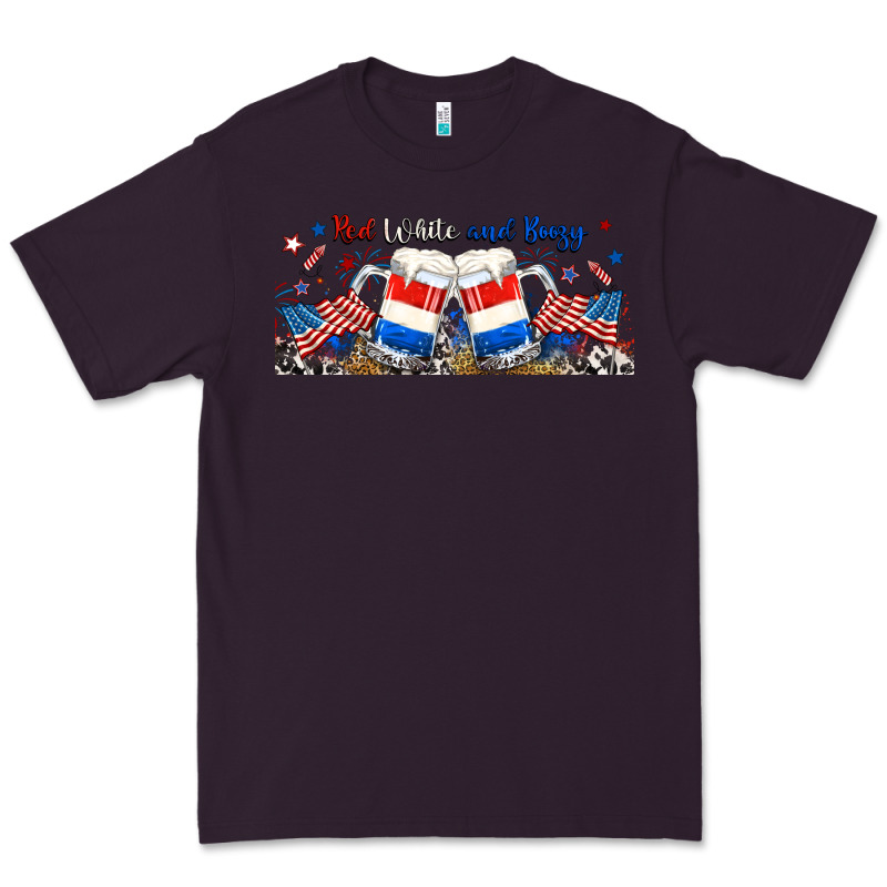 Red White And Boozy Libbey Glass Premium Tee by RanaPortraitStore | Teevron