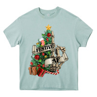 Arona Festive af Christmas middle finger Heavy Core Tee - NancyCooperArtShop