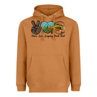 Meerkat Peace Love Leaping Brook Trout Heavyweight Hoodie - LillyAllenDesigns