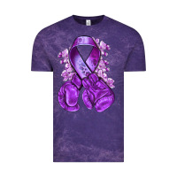 Cloud Purple purple ribbon with boxing gloves Vintage Tee - NancyCooperArtShop