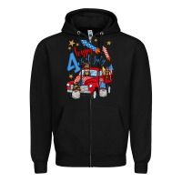 4th Of July Truck  1 Zipper Hoodie | Teevron
