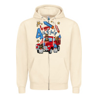 Sandshell 4th of july truck  1 Zipper Hoodie - BundleAndBundleShop