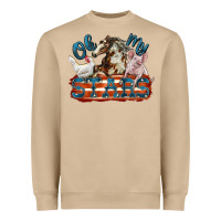 Oh My Stars Farm Animals Heavyweight Sweatshirt | Teevron