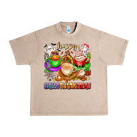 French Oak happy hallothanksmas coffee cups with ghost turkey Urban Heavy Tee - texasbilliewilder