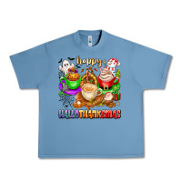 Pebble Blue happy hallothanksmas coffee cups with ghost turkey Urban Heavy Tee - texasbilliewilder