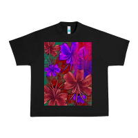 Black floral pattern Urban Heavy Tee - JahusDesignShop