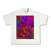 Pistachio floral pattern Urban Heavy Tee - JahusDesignShop