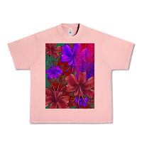 Salmon floral pattern Urban Heavy Tee - JahusDesignShop