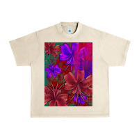 Sandshell floral pattern Urban Heavy Tee - JahusDesignShop