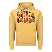 Vintage Mustard tis the season christmas Vintage Hoodie - texasbilliewilder