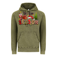 Vintage Olive tis the season christmas Vintage Hoodie - texasbilliewilder