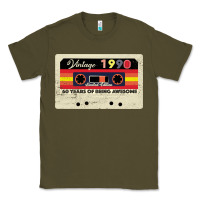 Army Green vintage 1990 60th birthday cassette 30 years old 60 years Classic Tee - Bettercallsaul
