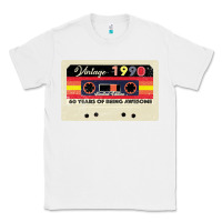 White vintage 1990 60th birthday cassette 30 years old 60 years Classic Tee - Bettercallsaul
