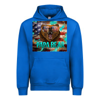 Cobalt papa bear american flag  tumbler Urban Hoodie - BarkalooDesign