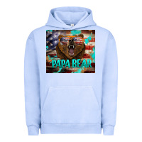Pigment Grape Ice papa bear american flag  tumbler Urban Hoodie - BarkalooDesign