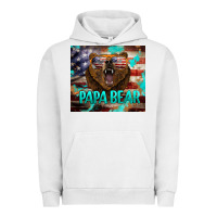 Pigment Lunar Rock papa bear american flag  tumbler Urban Hoodie - BarkalooDesign