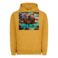 Pigment Peanut Butter papa bear american flag  tumbler Urban Hoodie - BarkalooDesign