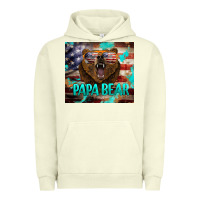 Pigment Pistachio papa bear american flag  tumbler Urban Hoodie - BarkalooDesign