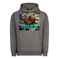Pigment Tornado papa bear american flag  tumbler Urban Hoodie - BarkalooDesign