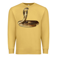 Antique Gold king cobra snake Premium Sweatshirt - LillyAllenDesigns