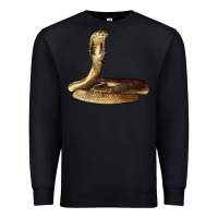 Black king cobra snake Premium Sweatshirt - LillyAllenDesigns