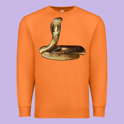 King Cobra Snake Premium Sweatshirt Designed By Lillyallendesigns