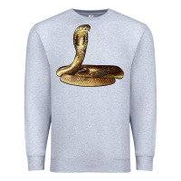 Heather Grey king cobra snake Premium Sweatshirt - LillyAllenDesigns