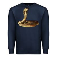 Navy king cobra snake Premium Sweatshirt - LillyAllenDesigns