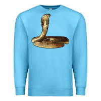 Ocean Blue king cobra snake Premium Sweatshirt - LillyAllenDesigns