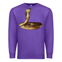 Purple king cobra snake Premium Sweatshirt - LillyAllenDesigns