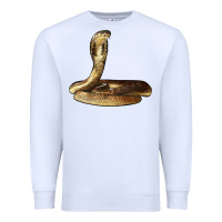 White king cobra snake Premium Sweatshirt - LillyAllenDesigns
