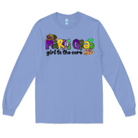 Colony Blue mardi gras girl to the core Long Sleeve Tee - CowGirlArtShop